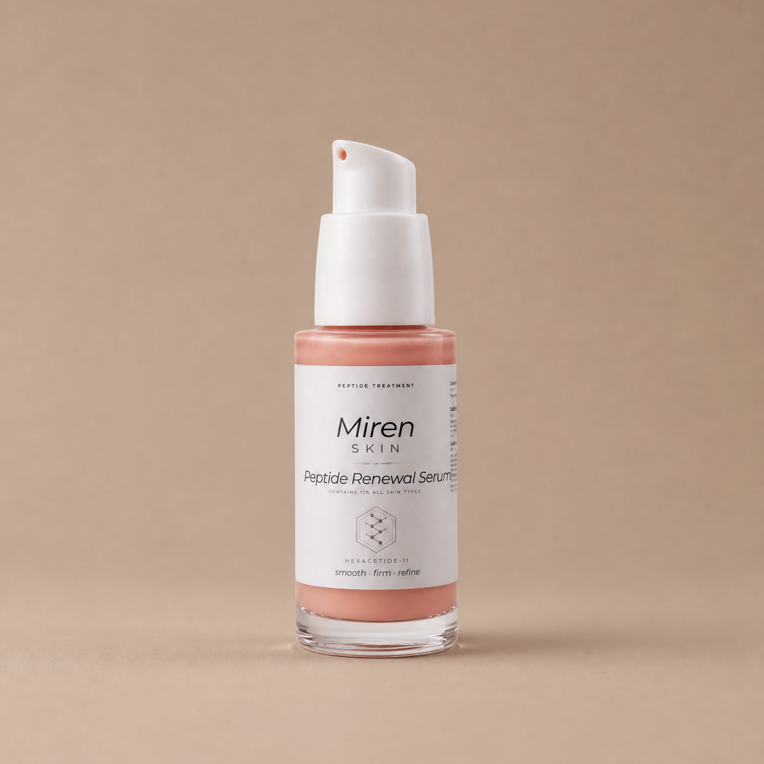 MirenSkin HexaPeptide-11 peptide serum bottle