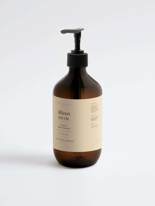 MirenSkin Ginger & Smoky Cardamom Hand & Body Wash bottle