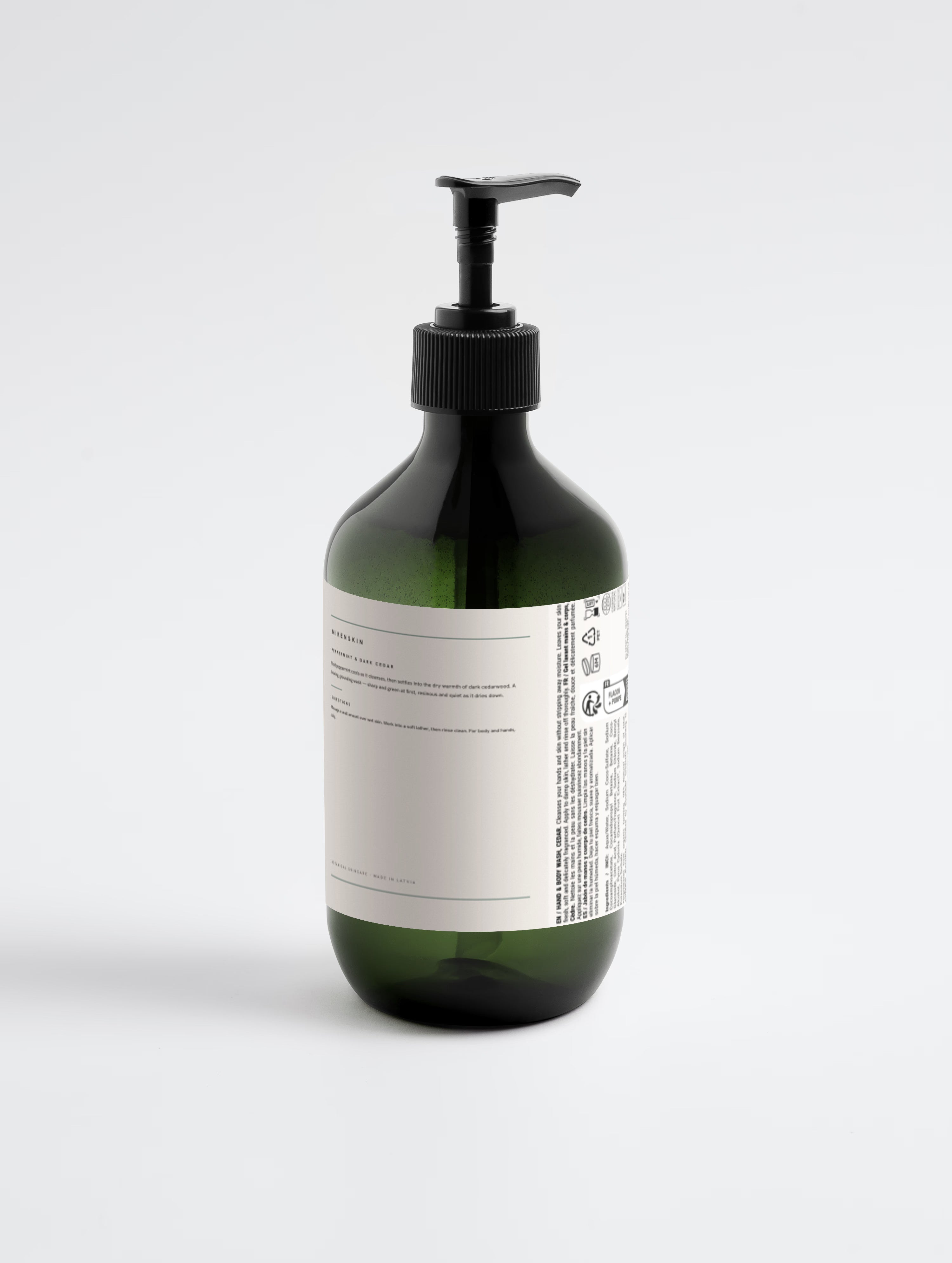 Peppermint & Dark Cedar — Hand & Body Cleanser