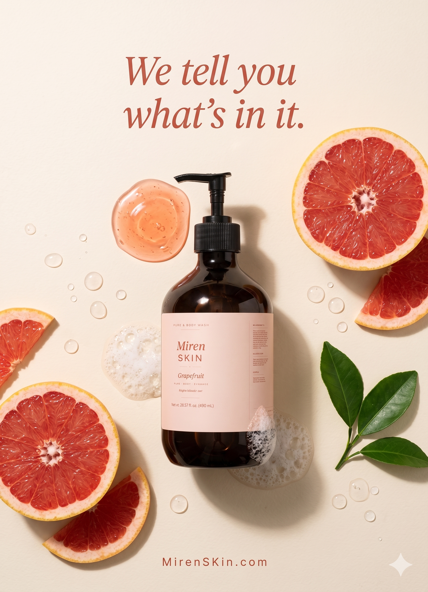 Hand & Body Wash, Grapefruit