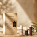 MirenSkin Age-Defying Glow Trio gift box with three products
