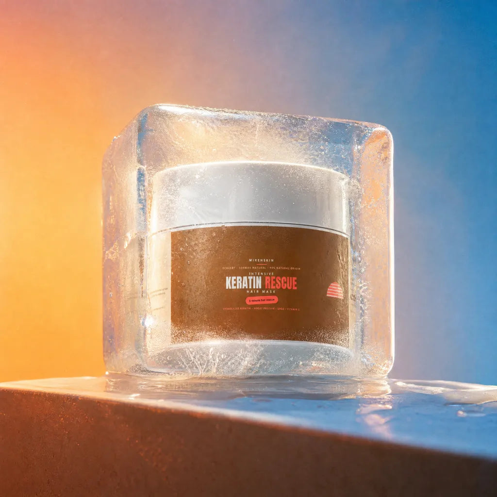 MirenSkin Keratin Intensive Rescue Hair Mask jar