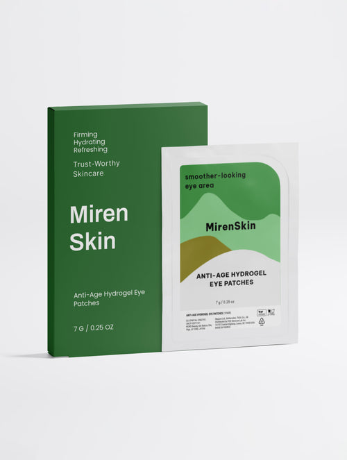MirenSkin Anti-Age Hydrogel Eye Patches — niacinamide and hyaluronic acid under-eye patches