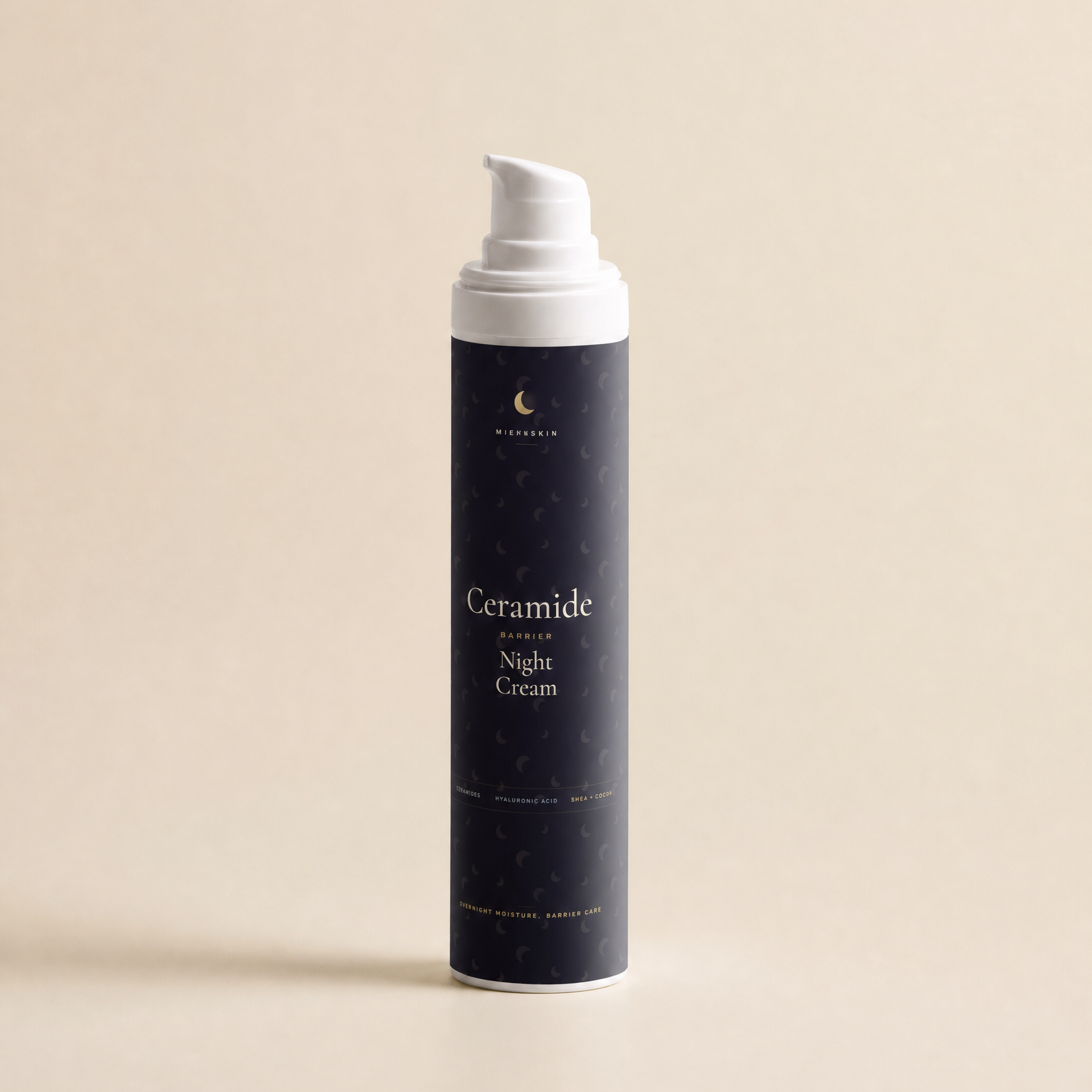 MirenSkin Ceramide Barrier Night Cream — overnight moisturizer bottle