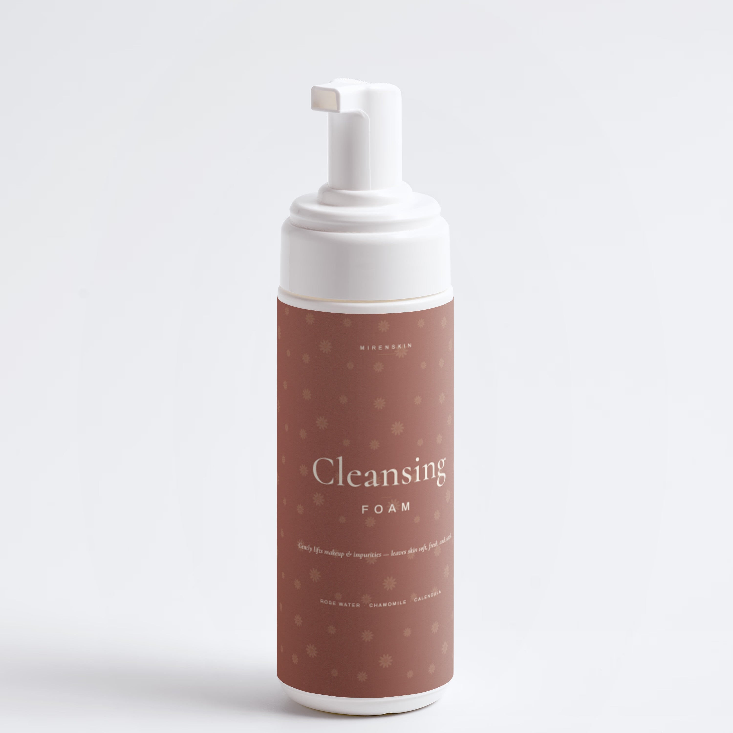 MirenSkin Cleansing Foam — gentle rose & chamomile cleanser