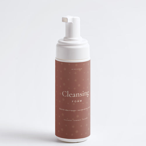 MirenSkin Cleansing Foam — gentle rose & chamomile cleanser