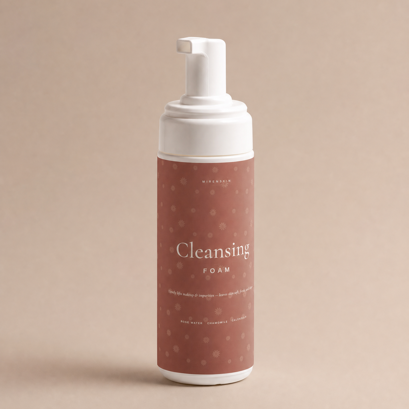 MirenSkin Cleansing Foam — gentle makeup-removing face wash