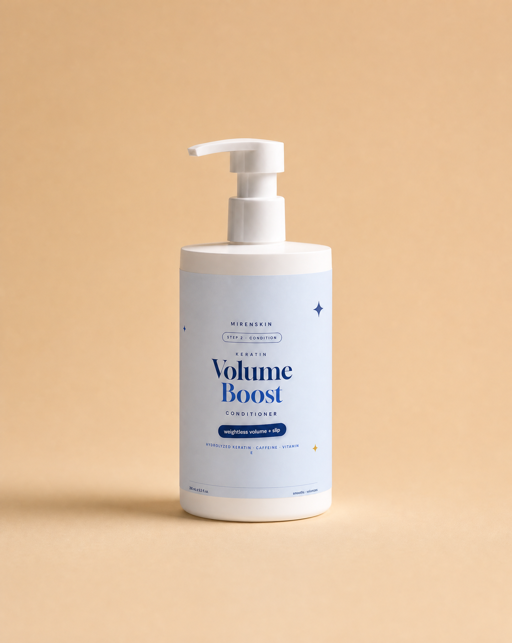 MirenSkin Keratin Volume Boost Conditioner — lightweight conditioner for fine hair