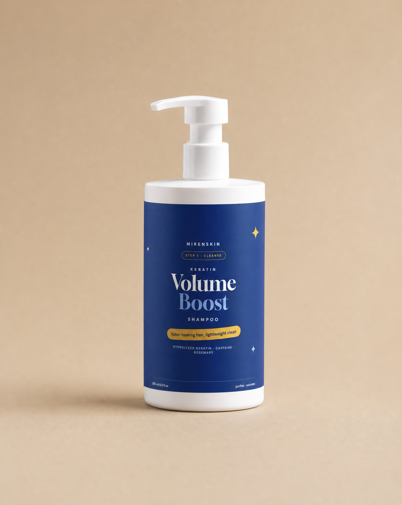 MirenSkin Keratin Volume Boost Shampoo — volumizing shampoo for fine hair
