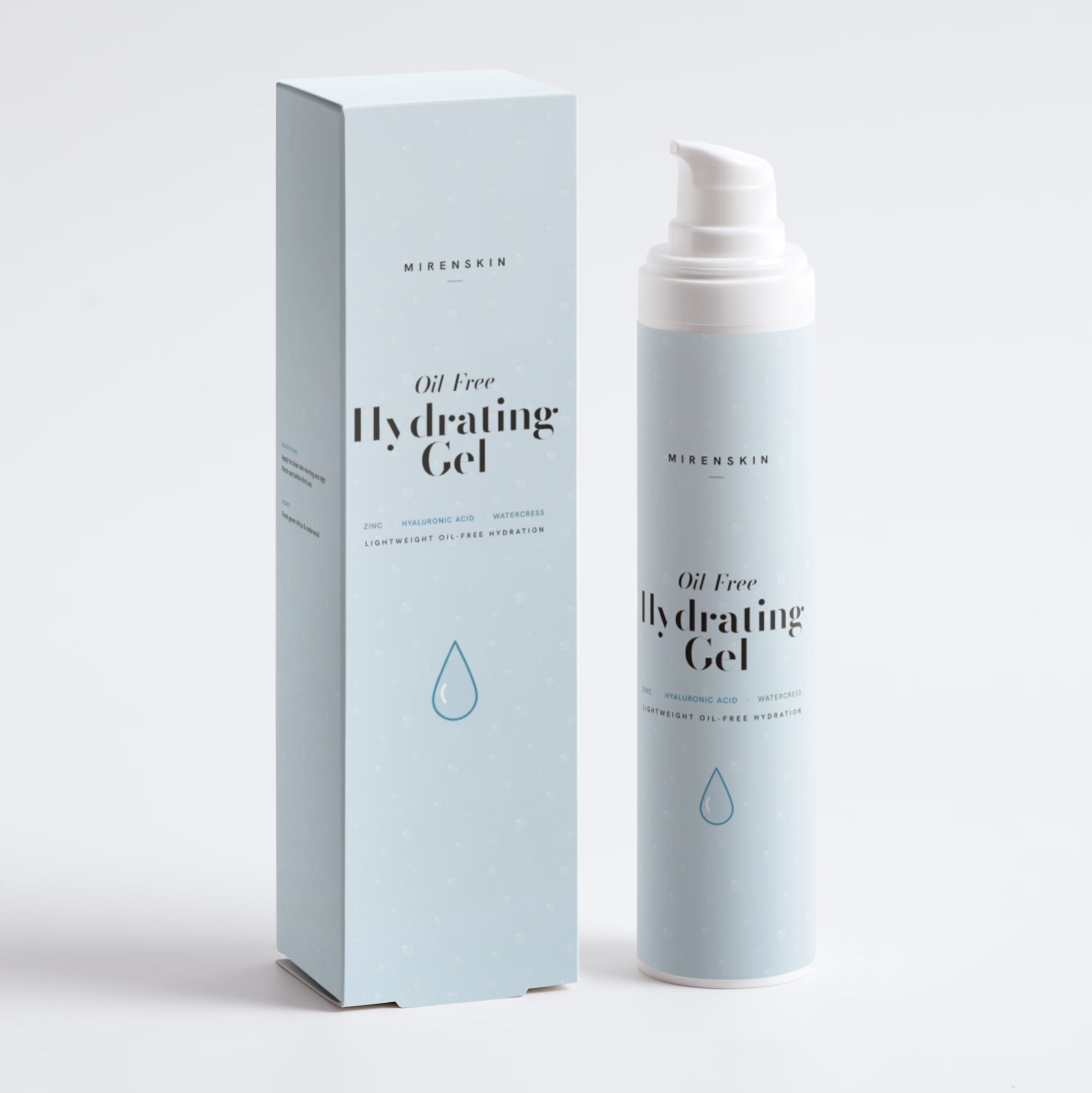 MirenSkin Oil-Free Hydrating Gel bottle