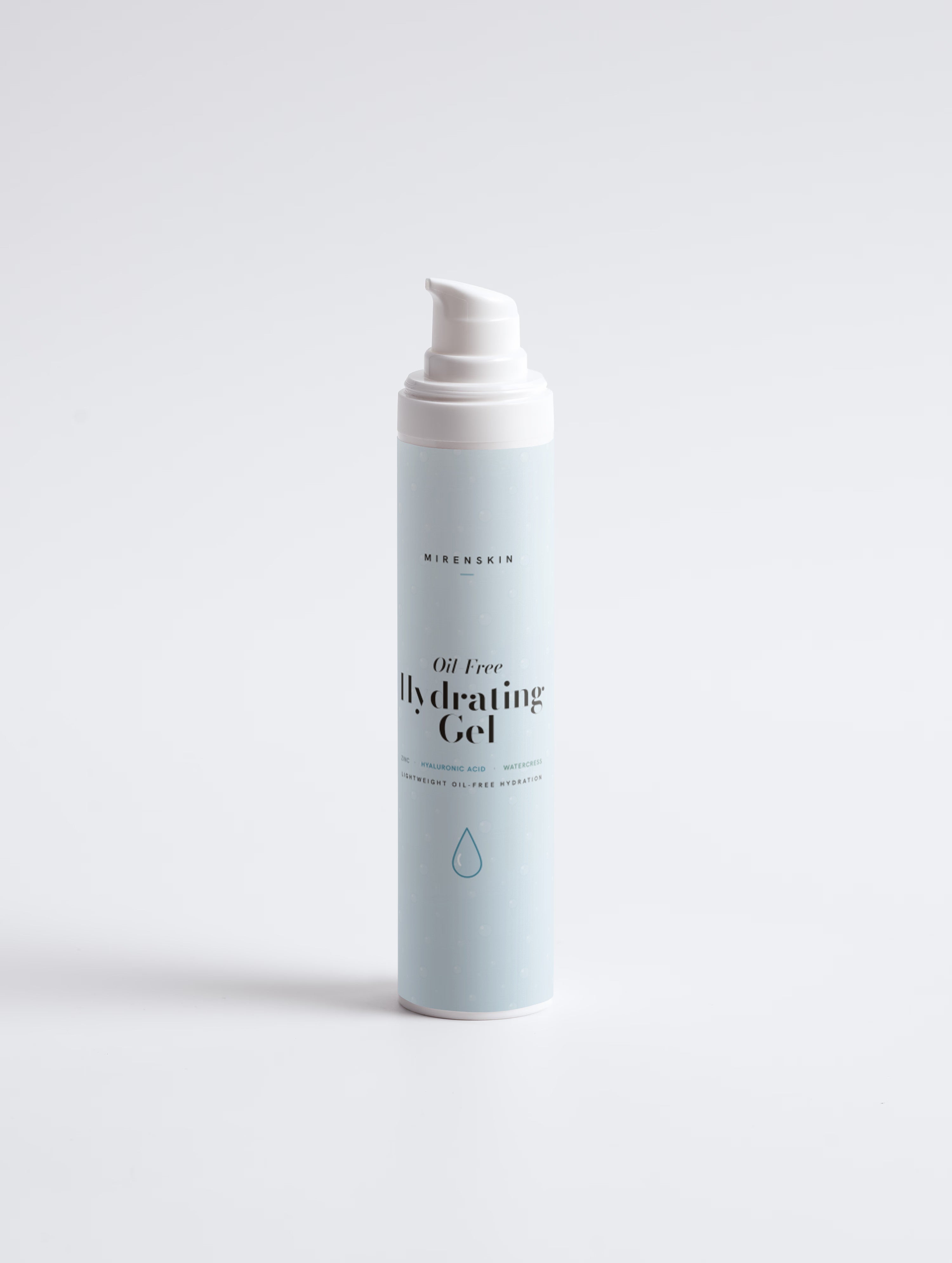 MirenSkin Oil-Free Hydrating Gel airless bottle