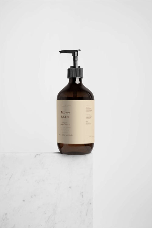 Ginger cardamom body wash — MirenSkin ECOCERT COSMOS Natural
